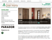Tablet Screenshot of maderasjosemaria.com